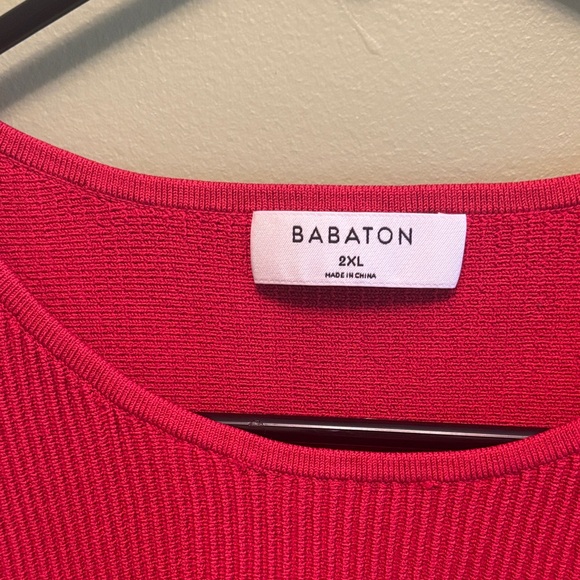 Babaton Contour High Neck Ribbed Tank - Picture 2 of 3